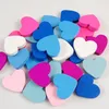 200pcs 17mm 7 Colors Creative Heart Wooden Beads Children DIY Jewelry Making Accessories Bracelet Necklace Heart Charms Findings Wholesale