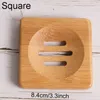 Natural Bamboo Wood Soap Dish Storage Holder Bathroom Round Drain Soap Box Rectangular Square EcoFriendly Wooden Soap Tray Holder3207364