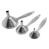 Stainless Steel Funnels with Handle for Transferring Liquid Fluid Dry Ingredients And Powder Flask Filter Funnel JK2001XB