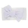 Bowknot Nylon Hairbands Girls Big Bow Headbands Bowknot Kanin Öron Huvud Rope Turban Knot Head Bands Wrap Baby Hårtillbehör M245