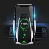 S5 Automatic Clamping Wireless Car Charger Holder Receiver Mount Smart Sensor 10W Fast Charging Chargers for iP Samsung Universal Phones