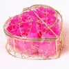 Fashion 6Pcs Box Handmade Artificial Rose Soap Flower Romantic Bath Soap Roses for Valentine Wedding Gift