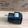 Black International Universal 2 Pin UK/US/AU To EU Plug Adapter Italy Travel Charger Electrical Plug Adaptor Converter Socket