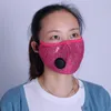 Fashion Sequins Masks For Women Four Seasons Universal Dust-proof Anti-fog Breathable Face Mask With Breathing Valve RRA3263