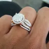 Anéis de diamante rosa e ouro inteiro 14k, luxo, banquete, noivado, anillos bizuteria, joias redondas de casamento, topázio, diamante288b