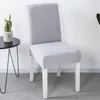 19 sólidos Cor cobre cadeira de jantar Polyester Spandex Elastic removível tampas da cadeira decoração do casamento Banquete de Natal cadeira de jantar Seat Covers