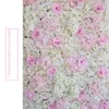 40x60 cm Colori personalizzati di seta rosa fiore decorazione del matrimonio decorazione di nozze artificiale fiore di fiori decorazioni per matrimoni romantici 66647526