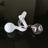 Pyrex glas oljebrännare rör med 10mm 14mm 18mm manlig kvinnlig gemensam bubbler rökning tobak Hanb pipe dhl gratis frakt