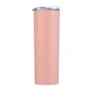 Colorful Skinny Tumblers with Seal Lids and Straws 20oz Stainless Steel Double Vacuum Insulated Unbreakable Tumbler