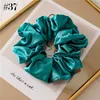 30pcs 665039039 Duży satynowy kobiety Scrunchies francuska łaska gładka jedwabna wielka rozmiar bobble hair scrunch Wysoka jakość jedwabiu 98863558