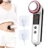 Portable 3in1 Ultrasonic Micro Current Massage LED Light Therapy Body Slimming Skin Anti Aging Beauty Home Use Device