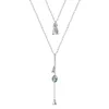 Asymmetrical Romantic Pendant Necklaces Crystal from Swarovski S925 Sterling Silver Stacked Badminton Irregular Glow Necklace choker Jewelry