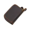 Men Purse KGenuine Leatherey Holders Vintage Change Purses Women Wallet Men's Pocket Coin Purse Brown Zipper Coin Purse Credit Card Holder