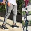 Mężczyźni Spodnie Spodnie Fitness Workout Joggers Platformy Spodnie dresowe Czerwone Slim Fit Długie Spodnie Z Kieszeniem Rozmiar M-3XL