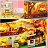 Box Theatre Dollhouse Toy с мебелью DIY Миниатюрный кукольный дом светодиодные игрушки для детей подарка на день рождения TH5 Y2004146501639
