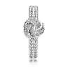 Shimmering Knot Ring Kvinnors Bröllop Smycken Med Original Box För Pandora Real Sterling Silver CZ Diamond Ringar Hög kvalitet