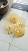 China Fabriek Blown Glass Amber Wall Lamp Platen Custom Made Flower Decoration Art Lampen voor Hotel Lobby Bar Party