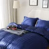 الربيع ساتين الحرير مجموعة الفراش الطراز كينغ حجم غطاء حاف مجموعة الساتان سرير سرير السرير لحاف لحاف غطاء وسادة 2305296