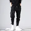 2019 männer Multi-tasche Elastische Taille Design Harem Hose Street Punk Hip Hop Rot Casual Hosen Jogger Männliche Armee Cargo Hosen Xxxl Y19073001