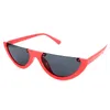 Cool Vintage Cat Eye Sunglasses Semi-Rimless Fashion Cateye Women Sun Glasses 12 Colors Metal Hinge Wholesale Eyewea