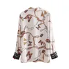 2018 Women Vintage Chain Butterfly Printing Casual Kimono Blouses Shirt Women Autumn Chic Blusas Roupas Femininas Tops Ls2669 Y190427