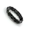 10pcs / lot bracelets sains magnétiques magnétiques noirs brins perles 8inch pour artisanat de bijoux de mode cadeau Am41 gratuit shipp