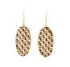 Mode Gold Farbe Geometrie Leopardenmuster Charme Baumeln Druzy Ohrringe Für Frauen marke Schmuck
