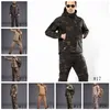 Hommes Camouflage Vestes Soft Shell Manteau Automne Hiver Hoodies Veste Décontractée Marque Vêtements Hommes Coupe-Vent Manteaux Pantalon Ensembles GGA3038