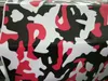 Schwarz Weiß Rot Camo Vinyl Film Selbstklebend Mit Luftblasen Camouflage Auto Wrap Folie DIY Styling Aufkleber Wrapping2869