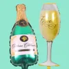 Воздушные шары с днем рождения, день рождения, свадьба, детский душ, декор для вечеринки, чашка шампанского, воздушные шары для бутылок пива, алюминиевая фольга, Balloo9251896