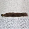 ブラジルの変態巻き毛の髪の束はレミー人間の髪の伸びが100g二重描かれたグレード8a未処理のブラジルのバージンヘア