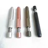 78mm length Metal one hitter spring bats smoking pipe Accessories Dugout Filter Tips Snuff Snorter Dispenser Tube Straw Sniffer 4 Colors