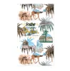 Floral Forest Natural Plantpvc Muurdocument Groene Tropische Jungles Palm Boom Bladeren Woods Wallpaper Broodje voor Kinderkamer