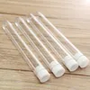 50pcs/pack Lab Supplies 12x100mm Transparent Laboratory Clear Transparent Plastic Test Tubes Vials With Push Caps School