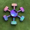 120 soorten Op voorraad Fidget spinner speelgoed Rainbow hand spinners Tri-Fidget Metal Gyro Dragon wings eye vinger tol handspinner met doos