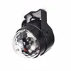 AUCD LED 3W RGBマジッククリスタルボールエフェクトライトサウンドコントローラーレーザー回転ミニポータブルプロジェクターランプ音楽KTVディスコDJパーティーステージ照明MQ-03-A