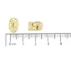 New! 8MM Gold Slide Numbers "0-9" 20 pieces/lot (Can Choose each Numbers) Fit DIY Wristband Belts & Bracelet LSSL033-0-9*20