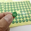 4000st 10mm grönt QC -klistermärke för fabrikstillverkning Förfarande Kvalitetskontroll Enkel växtbehandlingskontrolltagg