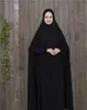 Vrouwen Moslim Abaya Marokkaanse Dubai Turkije Jubah Islamitische Kleding Zwart Roze Blauw Paars Wit Hijab Jurk Kaftan Gewaad Musulman248J