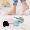 Summer Semi Palms Boat Socks Cotton Solid High-heeled Shoes Invisible Women Socks Breathable Casual Ladies Funny Acrylic 15pairs/30pcs