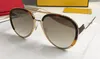 Nowy projektant mody Popularne okulary przeciwsłoneczne 0357 Rama pilotowa Prosta elegancka styl najwyższej jakości Ochrona UV400 Oczy z oryginalnym B4680202