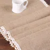 Jute Kantafel Runner Rustieke Jute Shabby Hessian Table Runner Wedding Festival Party Event Decoratie