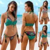 New Women Pushup imbottito reggiseno fasciatura bikini costume da bagno leopardo costumi da bagno balneazione