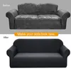 Meijuner Sofa Osłona wodoodporna Solidna Kolor Wysokie Stretch Slipcover All inclusive Elastyczna Kanapa Pokrywa Sofa Pokrowce do jadalni