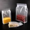 Wholesale 3D Stand up Matt Plastic Zip Bag Frosted Translucent Coffee Snack Cookie Rice Package Bag Plastic Gift Bag