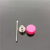 3 -gat titanium koolhydraten met balpuntpunt dabber fit voor 18 mm domeloze titanium nagels