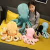 3090 cm kawayi oktopus plüsch stofftier cartoon meerestier oktopus kissen kinder schlafen beschwichtigen puppe heimtextilien schmuck6302430