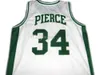 Paul Pierce #34 Inglewood High School Branco Verde Preto Retro Basketball Jerseys Mens Stitched Custom Any Number Name