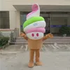 2019 Costumi mascotte gelato in materiale EVA di alta qualità Abbigliamento per cartoni animati Festa di compleanno Masquerade