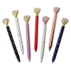 Luxury Metal Crystal Diamond Pen 8 Colors Polka Dot Ball Pennor Fashion 19 Carat Large Diamond Ball Points For School Office9504775